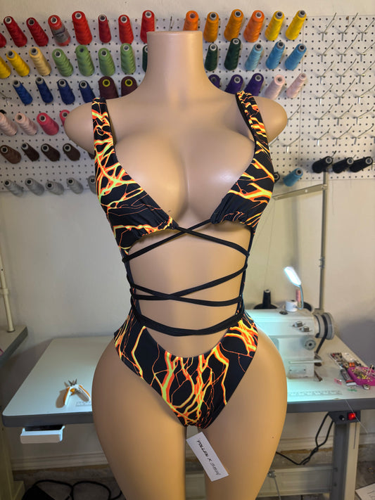 Sunset Sands Onepiece Swimsuit - Ready to Ship