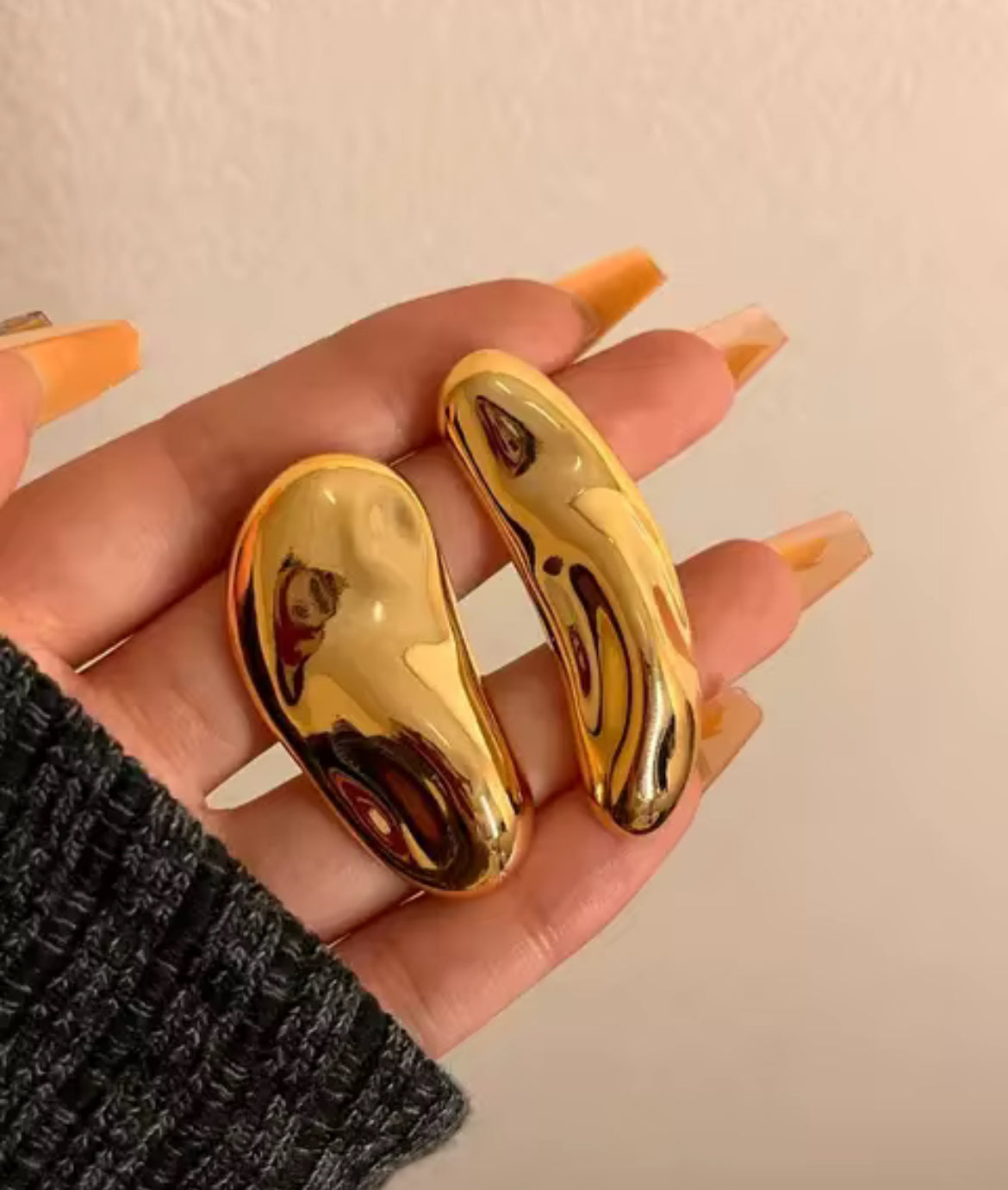Asymmetrical Statement Stud Earring