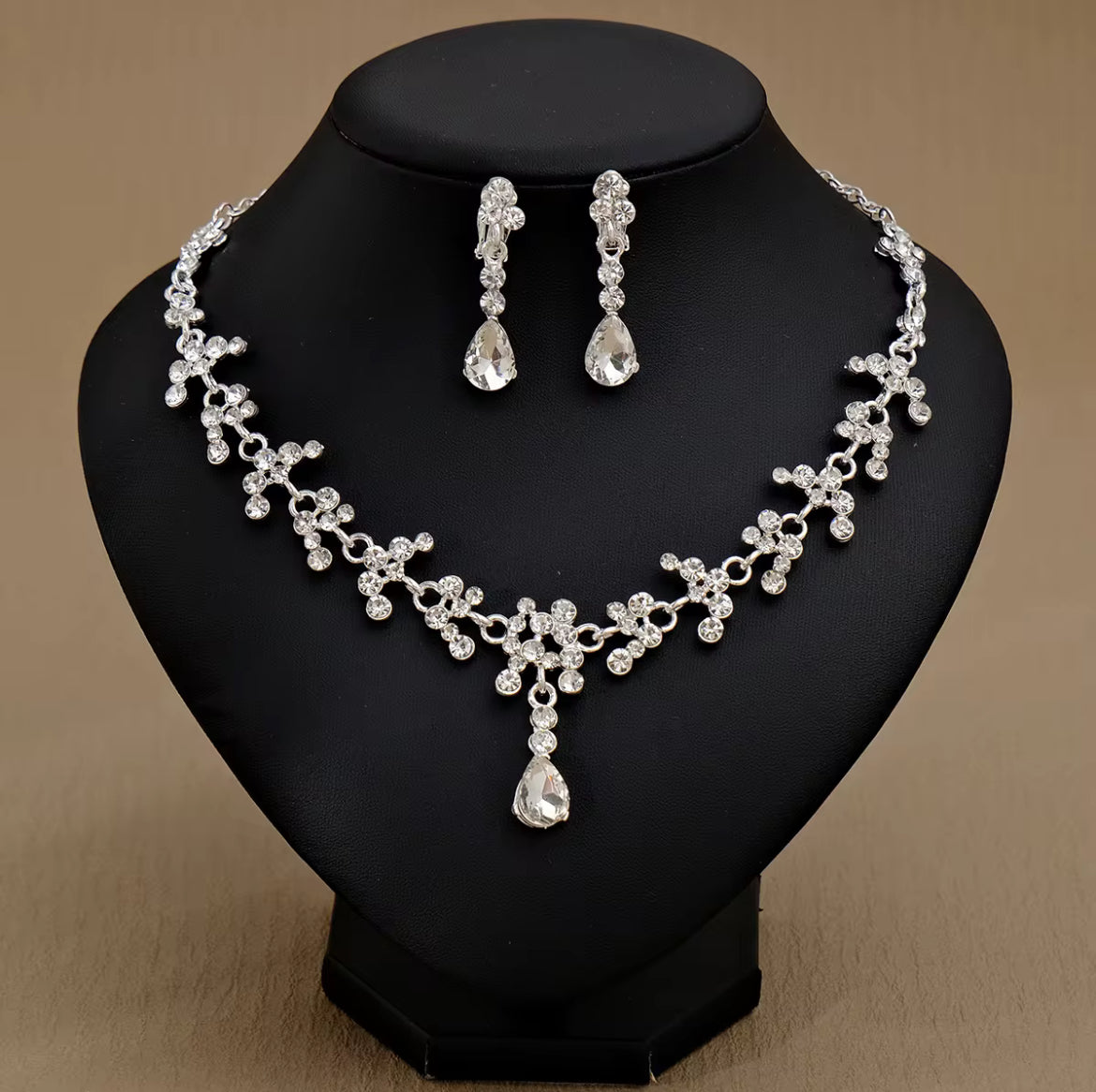 Bridal Rhinestone Jewelry Set