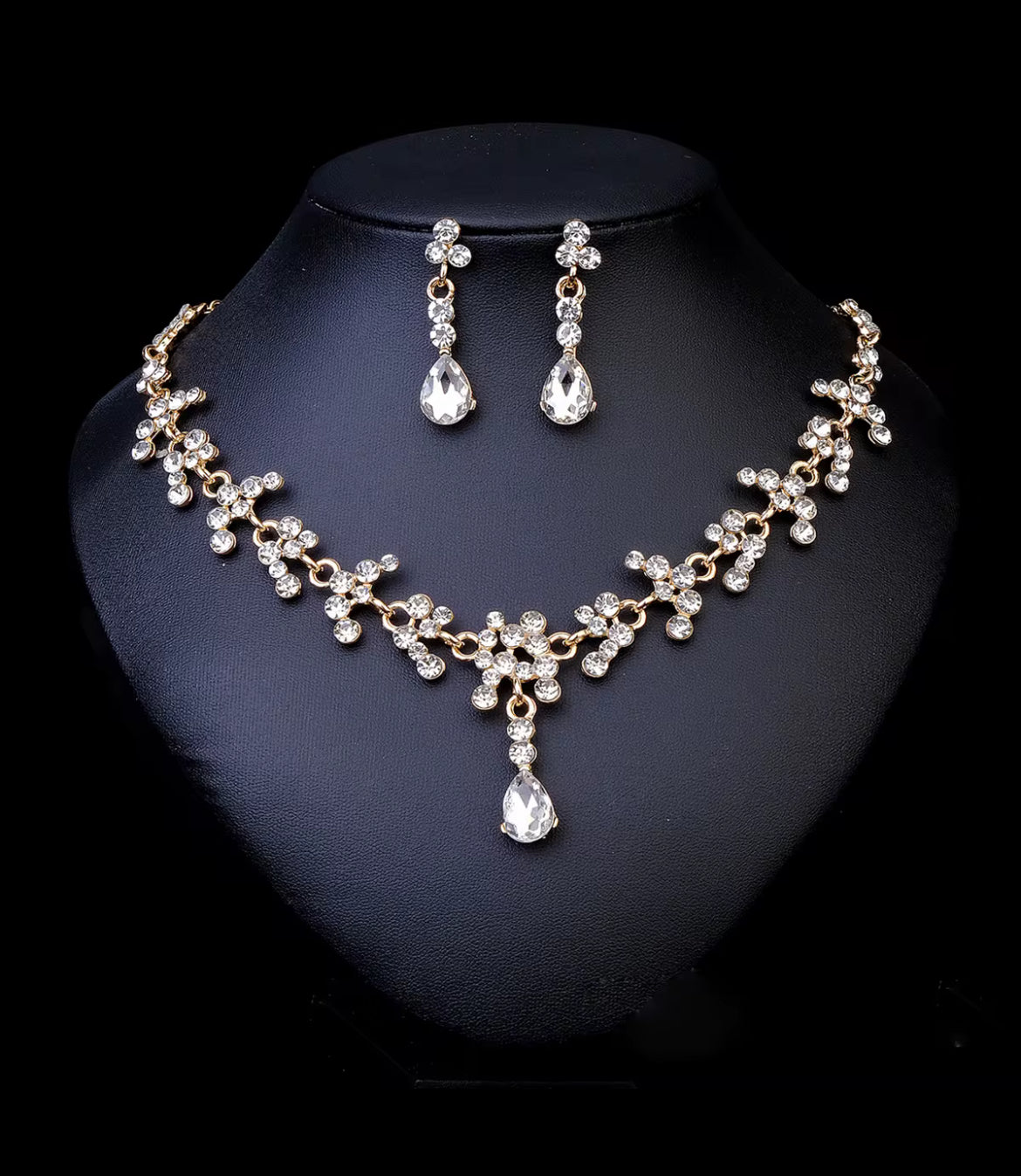 Bridal Rhinestone Jewelry Set