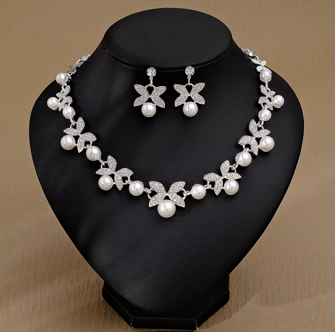 Bridal Rhinestone Jewelry Set